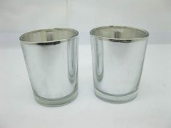 144 Silver Glass Tea Light Holder Wedding Favor 144 Silver Glass Tea Light Holder Wedding Favor