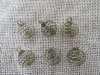 50Pcs Bronze Color Spiral Bead Cages Pendants Findings 28x20mm 50Pcs Bronze Color Spiral Bead Cages Pendants Findings 28x20mm