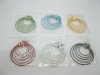 120Pairs New Classic Fashion Multi Hoop Earrings Mixed Color
