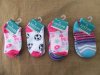 4Pack x 3Pair Girls Cotton Low Cut Ankle Socks 1-7 Size