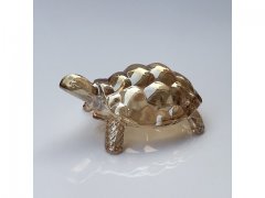 1Pc Lucky Feng Shui Crystal Turtle Figurine Ornament 16x11cm
