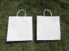 50 Kraft Paper Bags with Carrying Strap 31x30x11.5cm