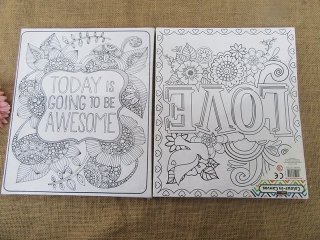 1Pc Colour In Canvas Artist Painting Colouring Drawing Set 30x25