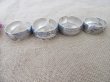 6Pcs Wide Tibetan Silver Bangle Bracelets Flower Design Jeweller