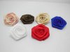 100 Hand Craft Satin Ribbon Rose Flower Embellishments Mixed