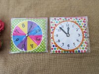 3Packs x 4Pcs Demonstration Clock for Teaching Learning Games