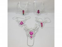 12 Rhinestone Tiaras Necklace Fancy Dress-New