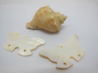96Pcs New Natural Butterfly Shell Beads Pendants 58x30x2mm