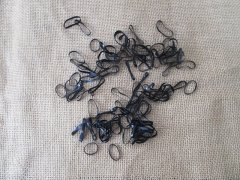 1Pc Black Elastic Rubber Band Ponytail Holder Hair Ties Rope
