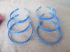 20Pcs Blue Headbands Hair Clips Craft for DIY 12MM