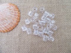 24Sheet x 60Pcs Clear Barrel Pony Beads Dreadlock Beads 24Sheet x 60Pcs Clear Barrel Pony Beads Dreadlock Beads