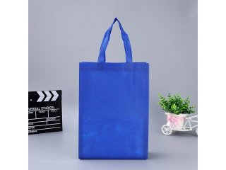 30Pcs Non-woven Blue Shopping Tote Bag Eco Bag Reusable