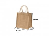 1Pc Reusable Hemp Jute Bag Shopping Grocery Travel Bag Tote Bag