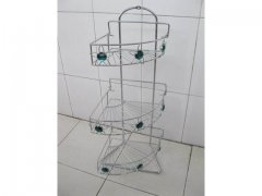 1Pc New 3-Layer Corner Bath Bathroom Rack Display w/Rhinestone