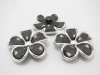 3x30Pcs Black Flower Hairclip Jewelry Finding Beads 4.5cm 3x30Pcs Black Flower Hairclip Jewelry Finding Beads 4.5cm