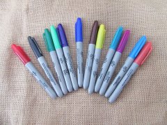 (image for) 4x12Pcs Brilliant Permanent Marker Watercolor Pens Office Use