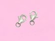 (image for) 10pcs 925.Silver Plated Jewelry Lobster Claw Clasp 6X14mm
