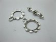 100 Sets Flower Shape Bali Toggle Clasps Jewelry finding (image for) 100 Sets Flower Shape Bali Toggle Clasps Jewelry finding