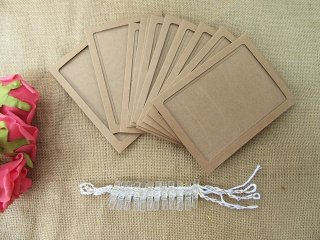 2Sets X 12Pcs DIY Hanging Clip Photo Frame Bunting Wall Hanging