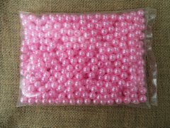 500 Pink 10mm Round Simulate Pearl Beads 500 Pink 10mm Round Simulate Pearl Beads