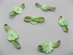 (image for) 1000pcs Light Green Craft Stain Flowers Embellishments