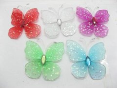 (image for) 100 Beautiful Stocking Craft Sequin Butterfly Mixed Colour