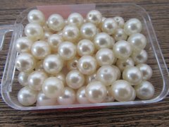 190Pcs (250g) Ivory Round Simulate Pearl Loose Beads 14mm 190Pcs (250g) Ivory Round Simulate Pearl Loose Beads 14mm