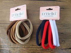 (image for) 1Sheet x 6Pcs Seamless Elastic Hair Ties Bands Ponytail Holder