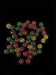 1080Pcs Transparent Color Flower Shape Loose Beads 8mm Jewelry Making (image for) 1080Pcs Transparent Color Flower Shape Loose Beads 8mm Jewelry Making