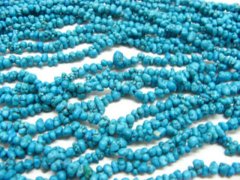 (image for) 10 Strands 3mm Turquoise Blue Grain Beads for Jewellery ls-b75