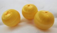 190 pcs Thread Braided Yellow Ball for Decoration Craft 23mm Dia