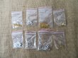 50Packets Crimp Beads Earring Back Stopper Connectors Etc Jewell