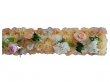 Luxury PEACH Color Peony Rose Flowers Row Backdrop Wedding Party
