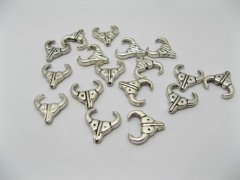 (image for) 200 Pewter Longhorn Skull Spacer Beads finding