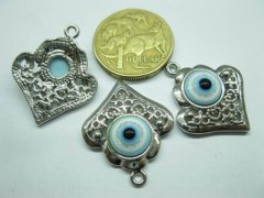 (image for) 50 Metal Tribal Heart Pendants Jewelery Finding
