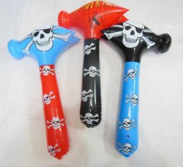 12X Inflatable Hammer Blow-up Toys 72cm Long