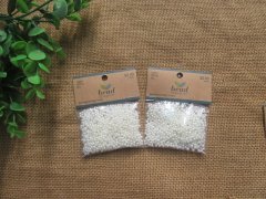 3Pkts x 1000pcs White 3mm Round Simulate Pearl Beads 3Pkts x 1000pcs White 3mm Round Simulate Pearl Beads