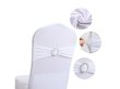 10Pcs White Spandex Stretch Sashes Chair Wider Bow Wedding Venue (image for) 10Pcs White Spandex Stretch Sashes Chair Wider Bow Wedding Venue