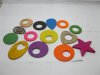 90 Colorful Wooden Beads Assorted Style 90 Colorful Wooden Beads Assorted Style