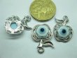 (image for) 50 Metal Tribal Pendants Apple Shape Jewelery Finding 25mm