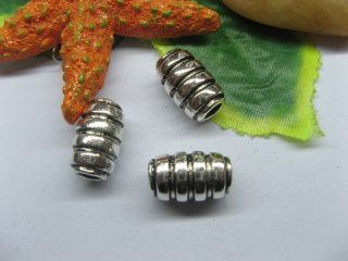 20pcs Tibetan Silver Spirally Barrel Beads European Design