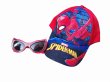 1Set Red & Blue Spider Man Sun Protection Adjustable Baseball Cap w/Sunglasses (image for) 1Set Red & Blue Spider Man Sun Protection Adjustable Baseball Cap w/Sunglasses