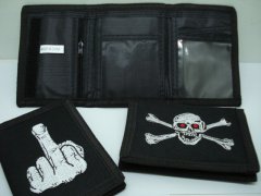 (image for) 12X Black Nylon Wallets with Assorted design