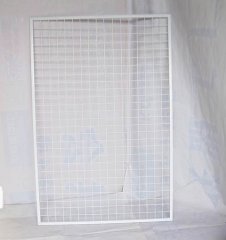 1X New White Wire Mesh Backdrop Stand 150x100cm