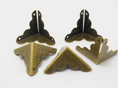 (image for) 100 Bronze Box Corner Protector Guard Edge Desk Edge Cover 25mm