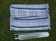 1Set New Windbreaker Blue Stripes Wind Breaker Outdoor Garden (image for) 1Set New Windbreaker Blue Stripes Wind Breaker Outdoor Garden