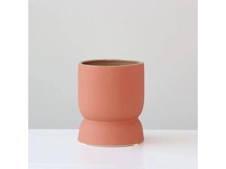 1Pc Puce Pink Ceramic Vase Vintage Style Flower Pot (image for) 1Pc Puce Pink Ceramic Vase Vintage Style Flower Pot