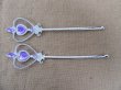 (image for) 12Pcs Purple Heart Fairy Wand Magic Stick Girl Party Princess Fa