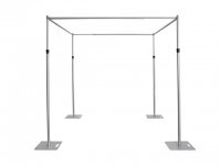 1Set Aluminium Square Top Backdrop Stand Party Background 3x3m 1Set Aluminium Square Top Backdrop Stand Party Background 3x3m