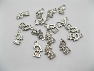 200 Charms Metal Cock Head Jewellery Pendants (image for) 200 Charms Metal Cock Head Jewellery Pendants